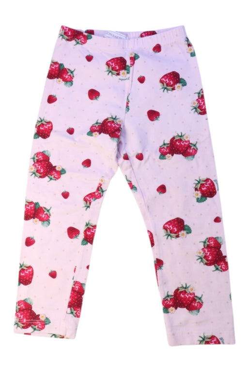 A Pink Leggings from Monnalisa in size 4T for girl. (Front View)