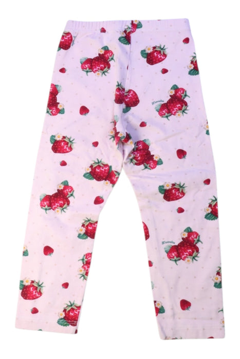A Pink Leggings from Monnalisa in size 4T for girl. (Back View)