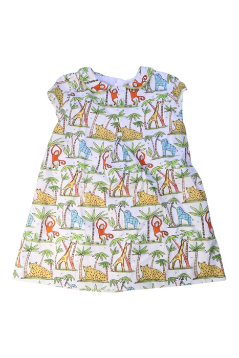 A Multicolour Short Sleeve Dresses from Jim Thompson in size 5T for girl. (Front View)