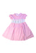 A Pink Short Sleeve Dresses from Rachel Riley in size 3T for girl. (Front View)