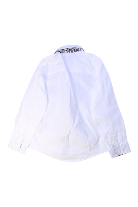 A White Long Sleeve Shirts from Roberto Cavalli in size 4T for boy. (Back View)