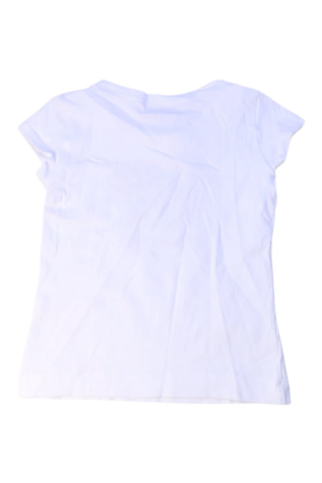 A White Short Sleeve Tops from Monnalisa in size 4T for girl. (Back View)