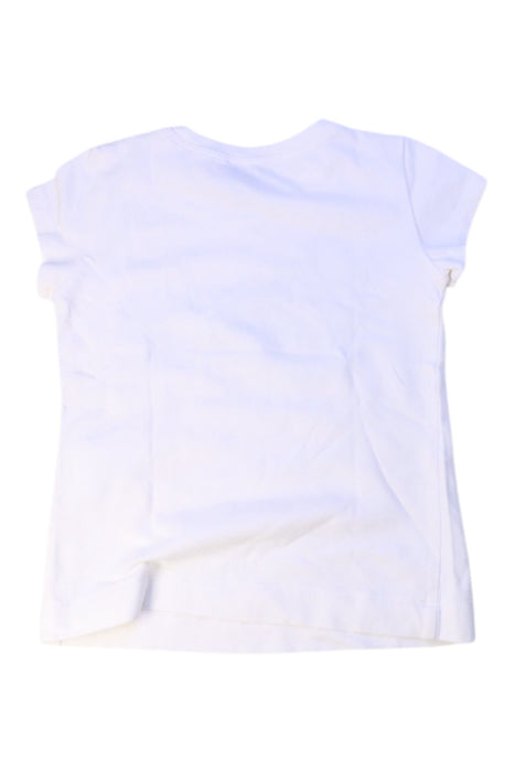A White Short Sleeve T Shirts from Monnalisa in size 4T for girl. (Back View)