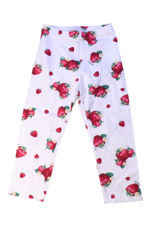 A White Leggings from Monnalisa in size 4T for girl. (Front View)