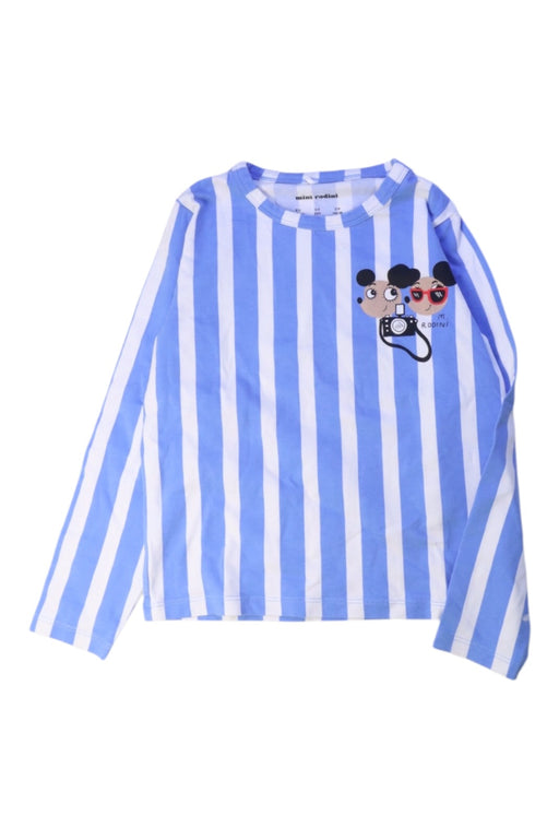 A Blue Long Sleeve T Shirts from Mini Rodini in size 3T for boy. (Front View)