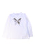 A White Long Sleeve Tops from Monnalisa in size 6T for girl. (Front View)