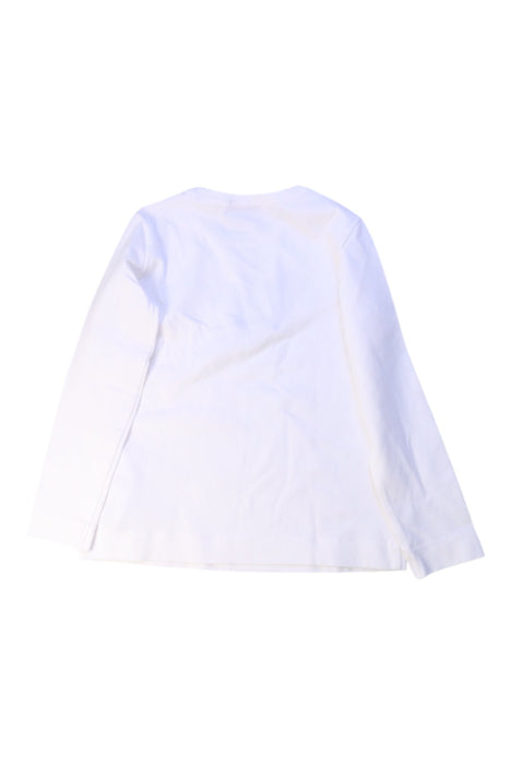 A White Long Sleeve Tops from Monnalisa in size 6T for girl. (Back View)