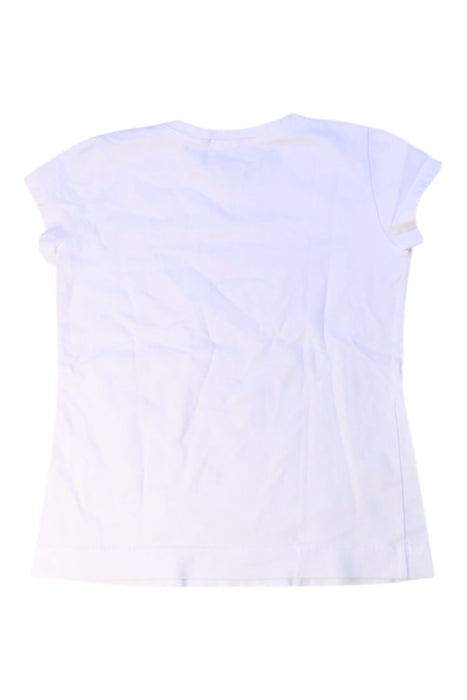 A White Short Sleeve T Shirts from Monnalisa in size 4T for girl. (Back View)