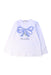A White Long Sleeve Tops from Monnalisa in size 4T for girl. (Front View)