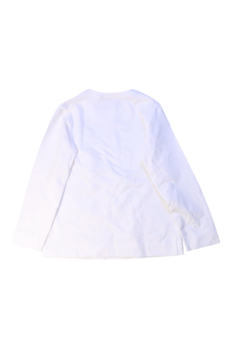 A White Long Sleeve Tops from Monnalisa in size 4T for girl. (Back View)