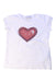 A White Short Sleeve Tops from Monnalisa in size 5T for girl. (Front View)