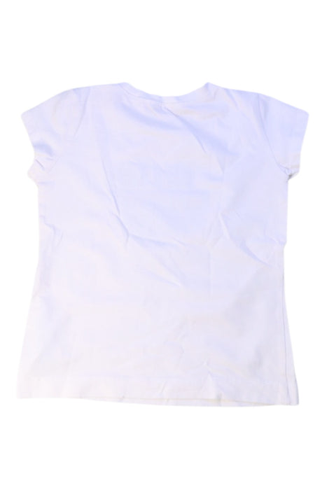 A White Short Sleeve Tops from Monnalisa in size 5T for girl. (Back View)