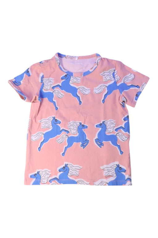 A Blue Short Sleeve T Shirts from Mini Rodini in size 3T for girl. (Front View)