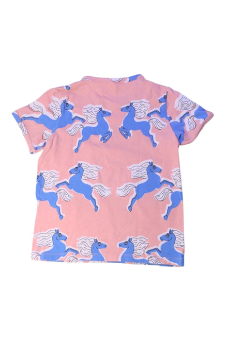 A Blue Short Sleeve T Shirts from Mini Rodini in size 3T for girl. (Back View)