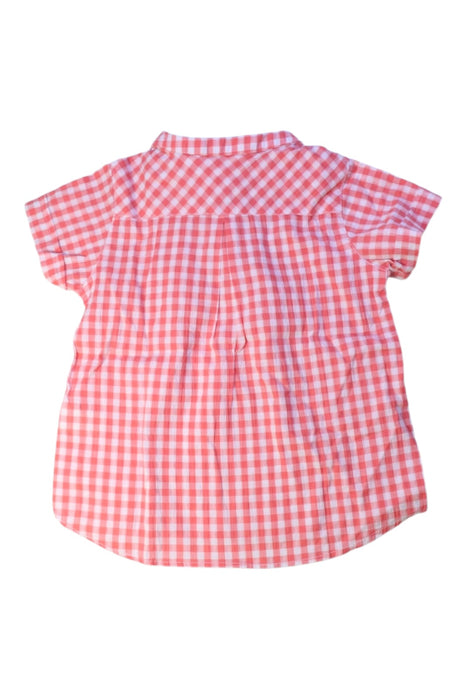 A Pink Short Sleeve Shirts from Nanos in size 4T for boy. (Back View)