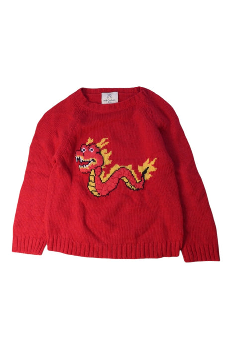 A Red Knit Sweaters from MiBONBoN in size 5T for boy. (Front View)
