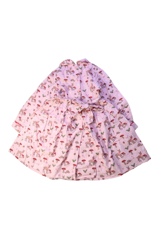 A Pink Long Sleeve Dresses from Rachel Riley in size 5T for girl. (Front View)