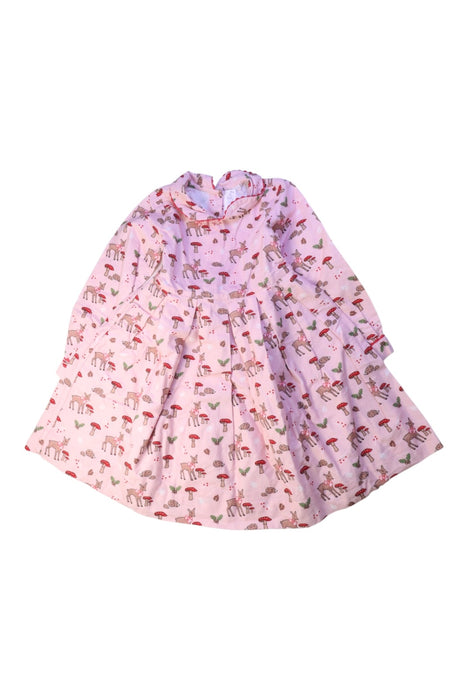 A Pink Long Sleeve Dresses from Rachel Riley in size 5T for girl. (Back View)