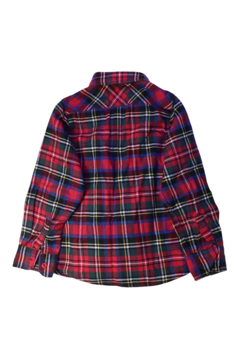 A Red Long Sleeve Shirts from Nanos in size 4T for boy. (Back View)