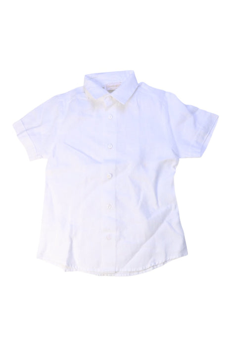 A White Short Sleeve Shirts from bimbalò in size 4T for boy. (Front View)
