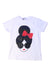 A White Short Sleeve T Shirts from Alice + Olivia in size 4T for girl. (Front View)