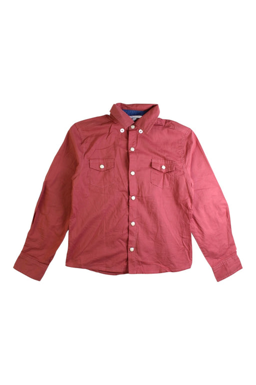 A Red Long Sleeve Shirts from Excuse My French in size 6T for girl. (Front View)