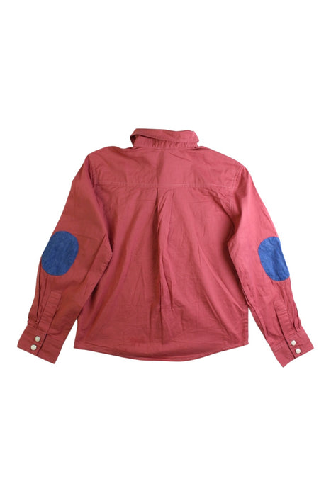 A Red Long Sleeve Shirts from Excuse My French in size 6T for girl. (Back View)