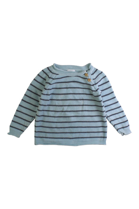 A Blue Knit Sweaters from Buho in size 12-18M for boy. (Front View)