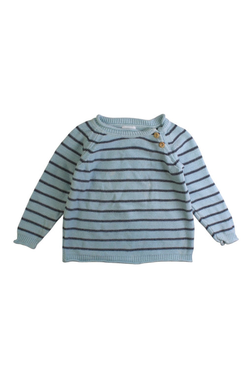 A Blue Knit Sweaters from Buho in size 12-18M for boy. (Front View)