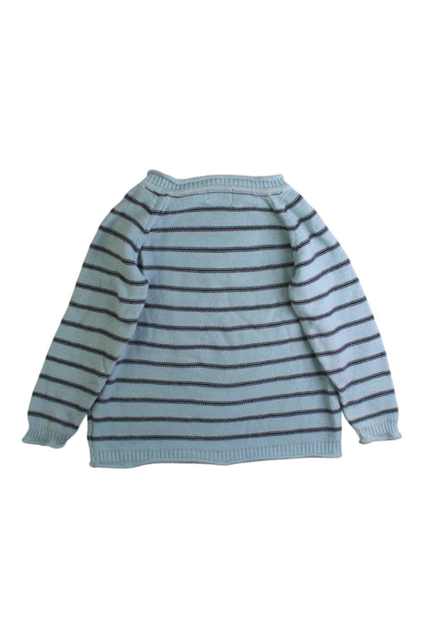 A Blue Knit Sweaters from Buho in size 12-18M for boy. (Back View)