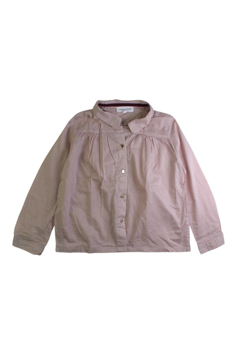 A Pink Long Sleeve Shirts from Excuse My French in size 6T for girl. (Front View)