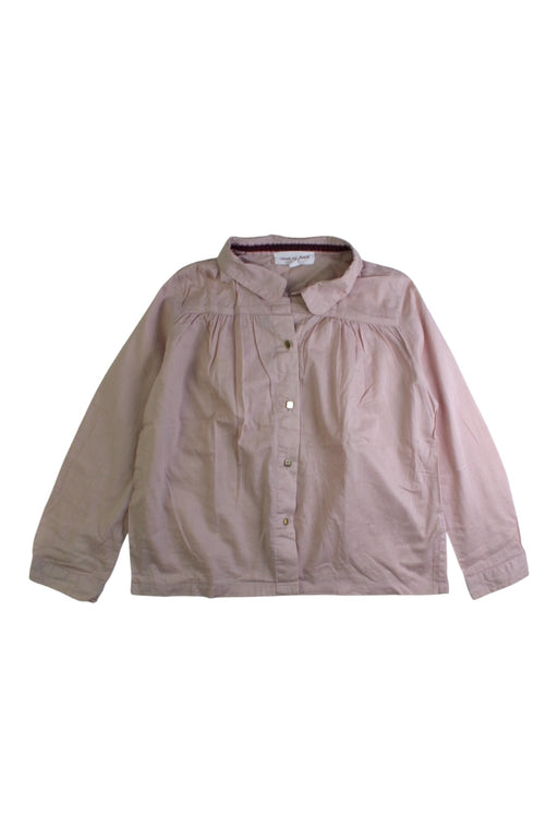 A Pink Long Sleeve Shirts from Excuse My French in size 6T for girl. (Front View)