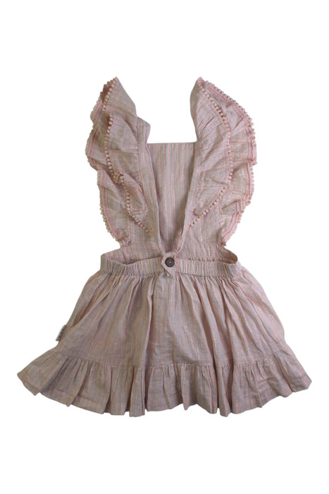A Pink Sleeveless Dresses from Hux in size 2T for girl. (Back View)