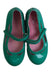 A Green Flats from Jacadi in size 4T for girl. (Back View)