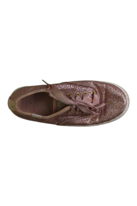 A Pink Sneakers from Keds in size 5T for girl. (Front View)