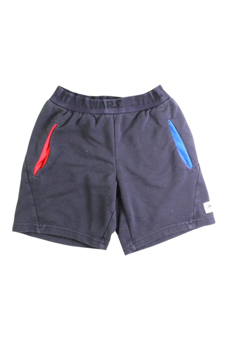 A Navy Shorts from Adidas in size 6T for boy. (Front View)