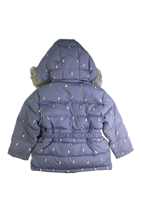 A Blue Puffer/Quilted Coats & Outerwear from Nicholas & Bears in size 4T for girl. (Back View)