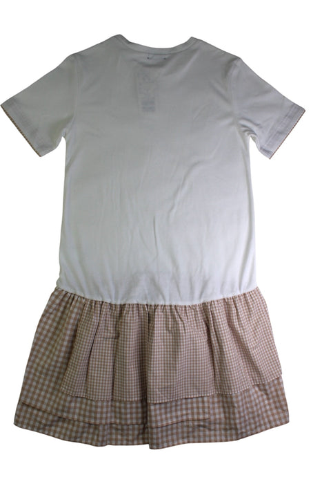 A White Short Sleeve Dresses from Comme Ca Ism in size 11Y for girl. (Back View)