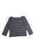 A Navy Long Sleeve T Shirts from Petit Bateau in size 5T for girl. (Front View)