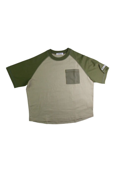 A Beige Short Sleeve T Shirts from Comme Ca Ism in size 10Y for girl. (Front View)