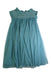 A Teal Sleeveless Dresses from Chateau de Sable in size 8Y for girl. (Back View)