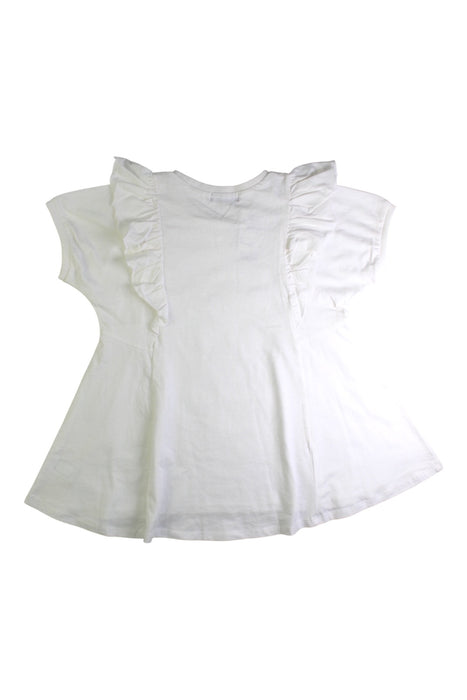 A White Short Sleeve Tops from Comme Ca Ism in size 10Y for girl. (Back View)
