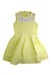 A Yellow Sleeveless Dresses from Simonetta in size 8Y for girl. (Front View)