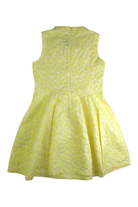 A Yellow Sleeveless Dresses from Simonetta in size 8Y for girl. (Back View)