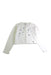 A White Cardigans from Kumikyoku in size 5T for girl. (Front View)
