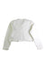 A White Cardigans from Kumikyoku in size 5T for girl. (Back View)
