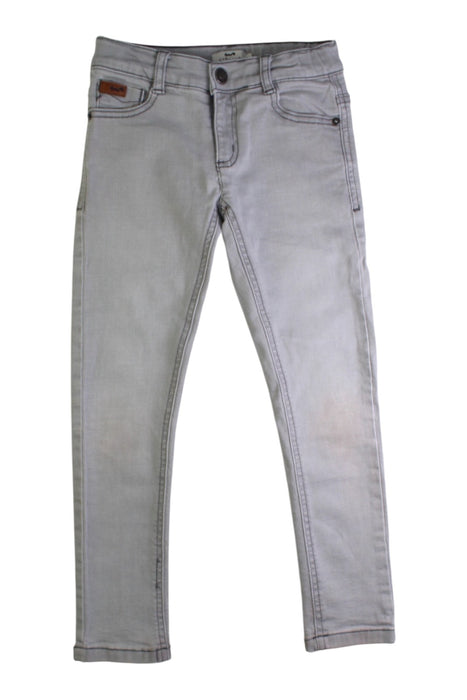 A Grey Jeans from Cyrillus in size 7Y for boy. (Front View)