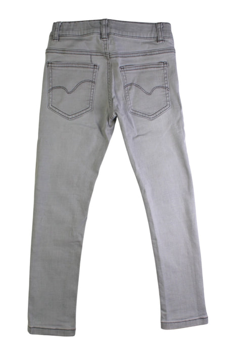 A Grey Jeans from Cyrillus in size 7Y for boy. (Back View)