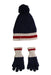 A Navy Winter Hats from Vertbaudet in size 4T for neutral. (Back View)