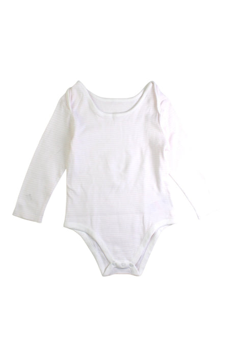 A Pink Long Sleeve Bodysuits from Mothercare in size 18-24M for girl. (Front View)